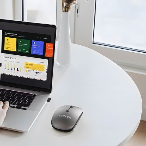 Myszka Unitek Bezprzewodowa Optyczna 2,4 GHz Do Laptopa Komputera Biurowa