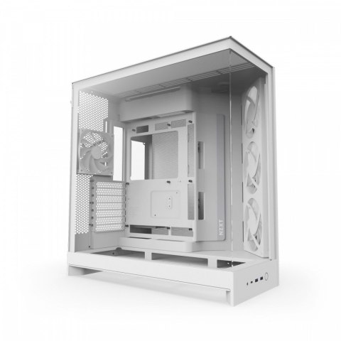 NZXT Obudowa H9 FLOW RGB Midi tower z oknem biała