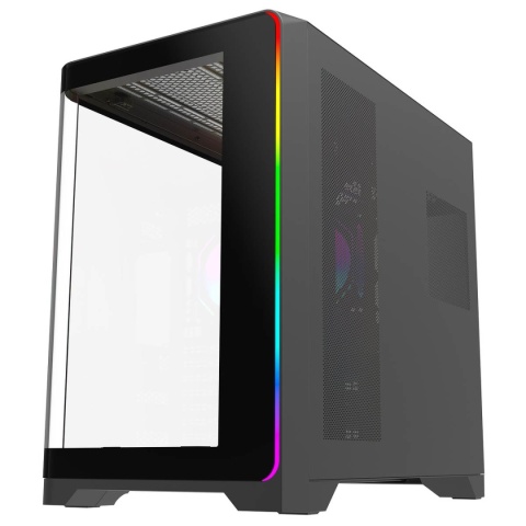 Obudowa Gamingowa PC Rampage LYRON Mid Tower M-ATX 7 Wentylatorów ARGB