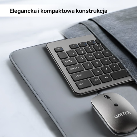 Zestaw Klawiatura Myszka Unitek SlimDuo Bezprzewodowy 2,4 GHz