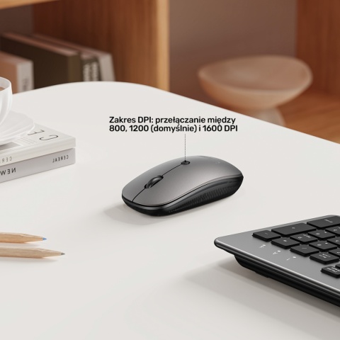 Zestaw Klawiatura Myszka Unitek SlimDuo Bezprzewodowy 2,4 GHz
