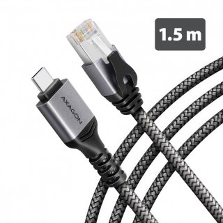 AXAGON ADE-CM15 USB-C Gigabit Ethernet adapter z zintegrowanym kablem sieciowym CAT6 RJ-45 1.5 m