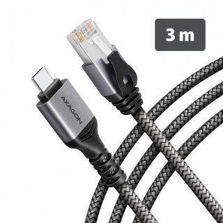 AXAGON ADE-CM30 USB-C Gigabit Ethernet adapter z zintegrowanym kablem sieciowym CAT6 RJ-45 3 m