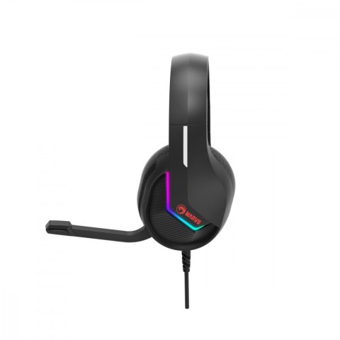 MARVO Słuchawki TACTIC 40 RGB mikrofon wired czarne