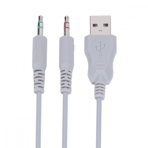 MARVO Słuchawki nauszne LUMI 40 wired białe