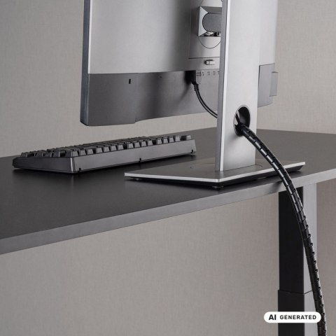 Maclean Oragnizator kabli, czarny MCTV-898 B