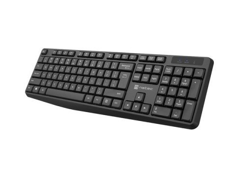 Natec Zestaw 2w1 Squid Plus US czarny klawiatura + mysz laserowa bezprzewodowa