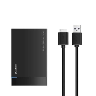 Ugreen Obudowa dysku 2,5 cala SATA USB 3.0 czarna