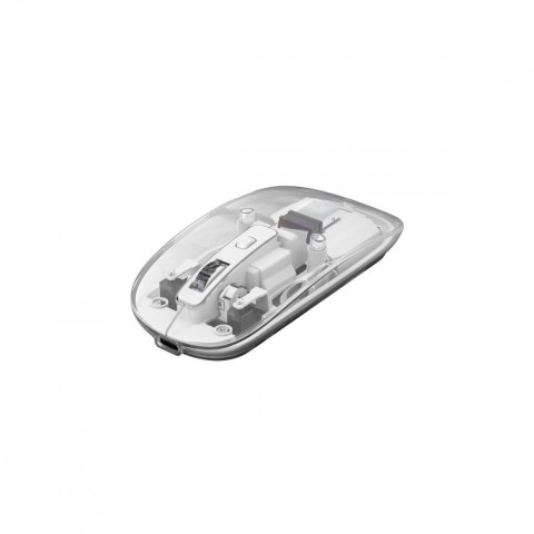 MARVO Mysz biurowa PRISM 20W bezprzewodowa transparentna