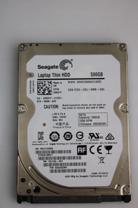DYSK TWARDY SEAGATE 500GB HDD 2,5" 7200 SATA