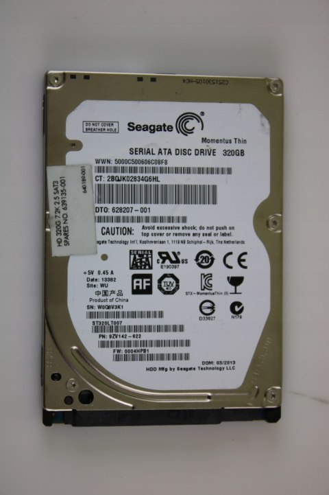 DYSK SEAGATE 320GB HDD 2,5" 7200 RPM SATA